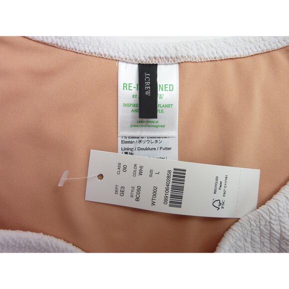 NWT J.Crew Swim Crinkle Texture Suit Bottom Size L - Picture 2 of 6